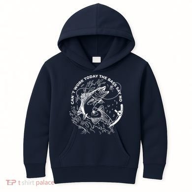 Can't Work Today The Bass Say No Kids Hoodie