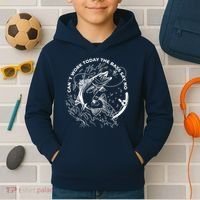 Can't Work Today The Bass Say No Kids Hoodie thumb 2
