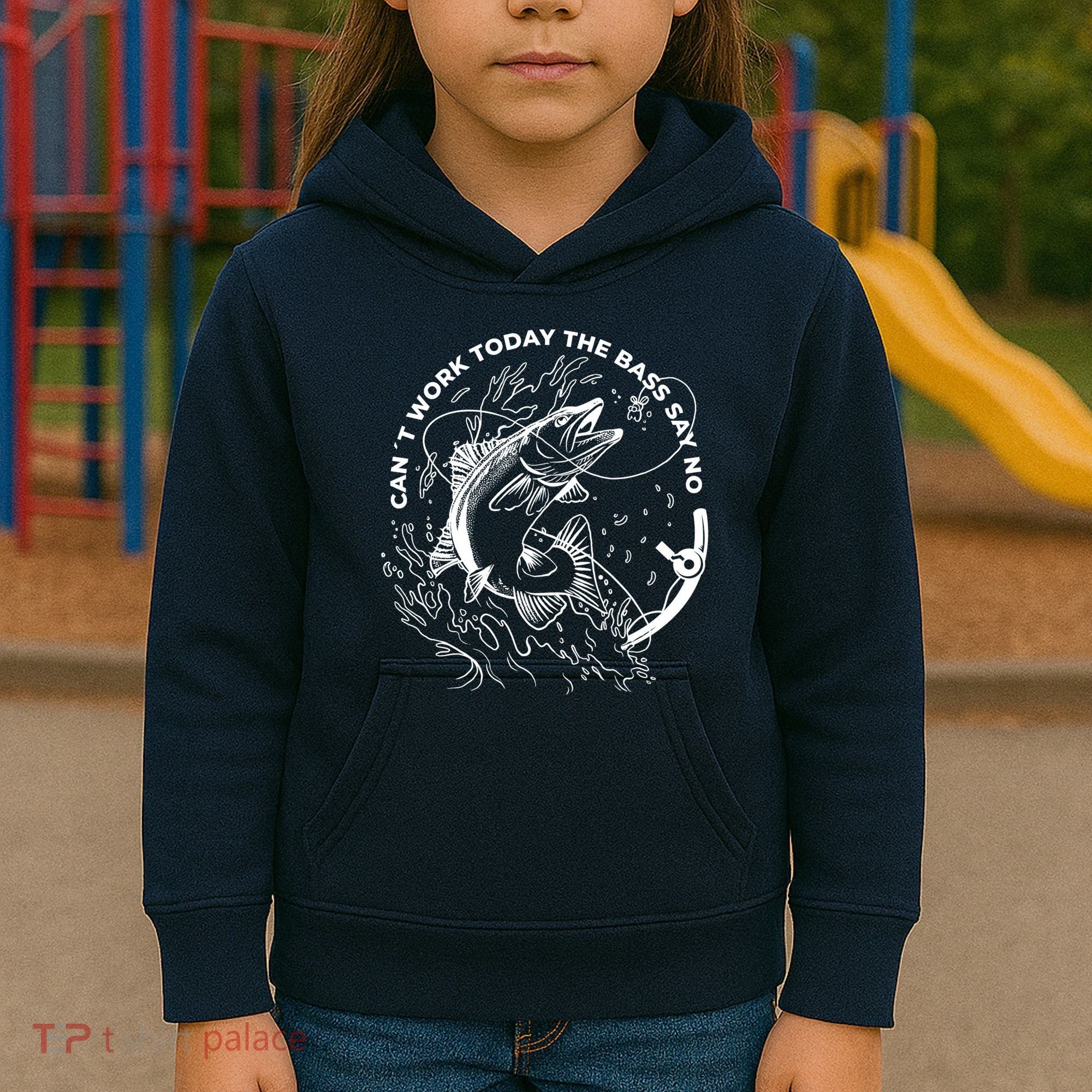 Can't Work Today The Bass Say No Kids Hoodie