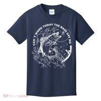 Can't Work Today The Bass Say No Kids T-Shirt thumb 0