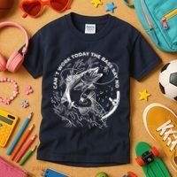 Can't Work Today The Bass Say No Kids T-Shirt thumb 3