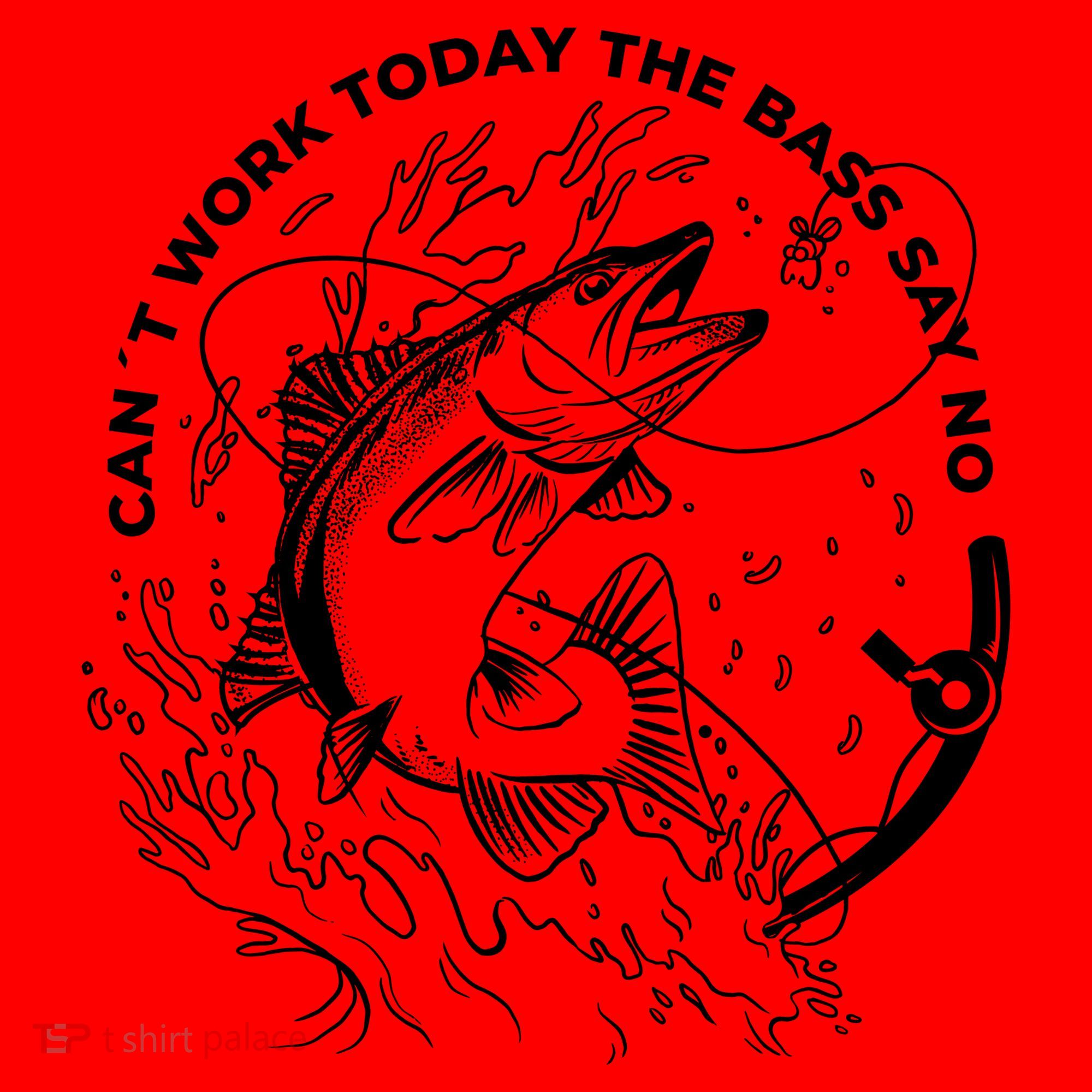 Can't Work Today The Bass Say No Santa Hat