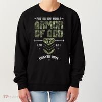 Camo Armor Of God Christians Religious Camouflage Women's Sweatshirt thumb 0