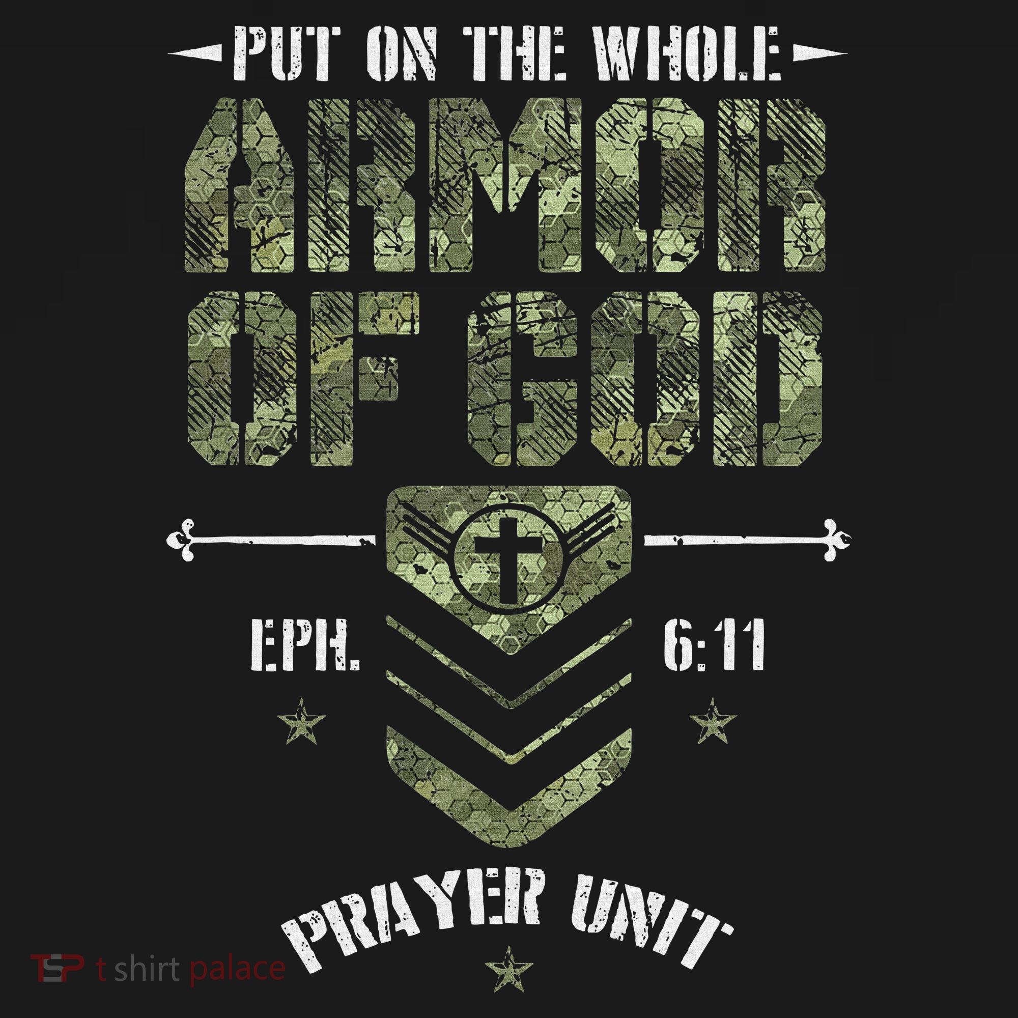Camo Armor Of God Christians Religious Camouflage Hoodie