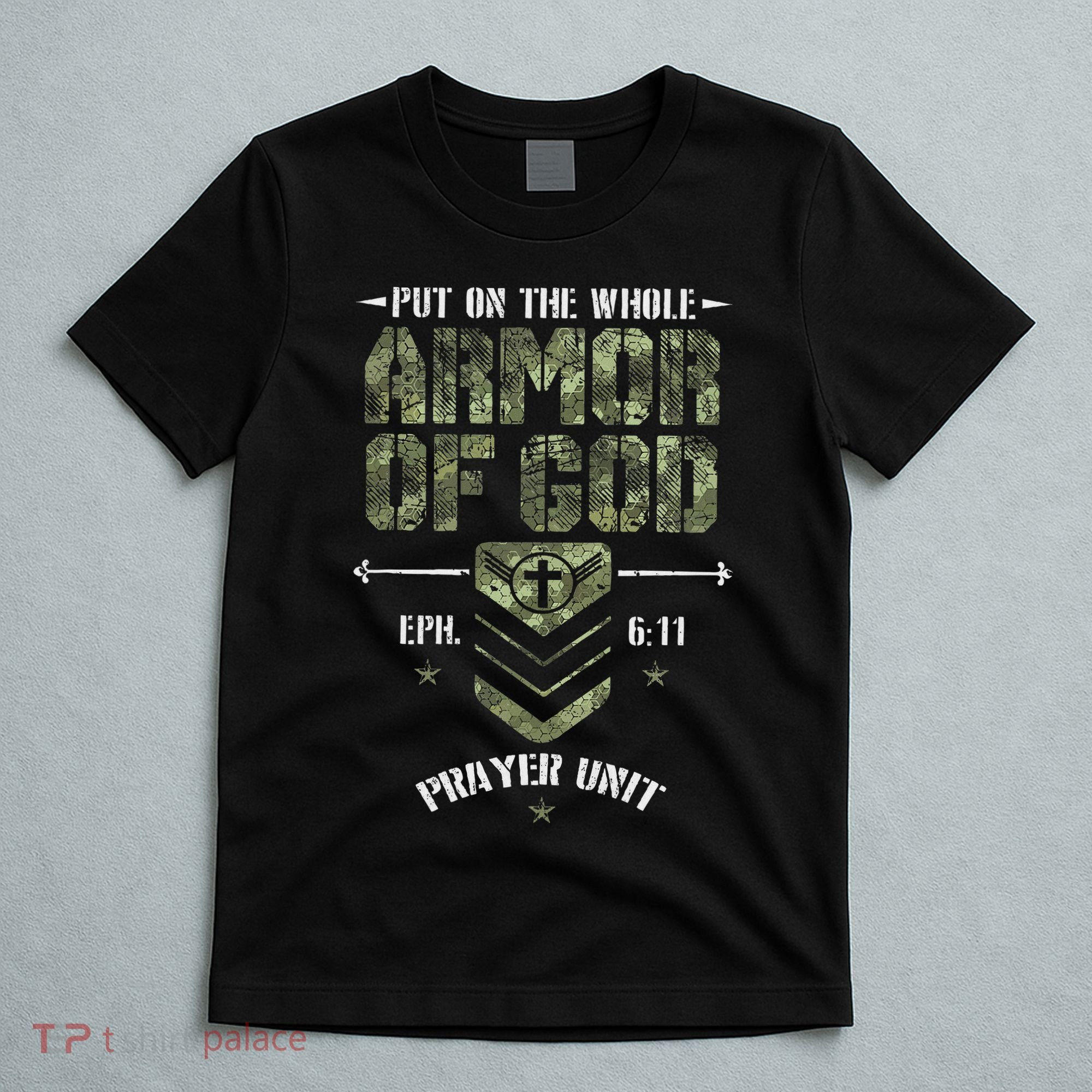 Camo Armor Of God Christians Religious Camouflage T-Shirt