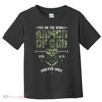 Camo Armor Of God Christians Religious Camouflage Toddler T-Shirt thumb 0