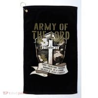 Camo Armor Of God Christians Religious Camouflage Gift Golf Towel thumb 0
