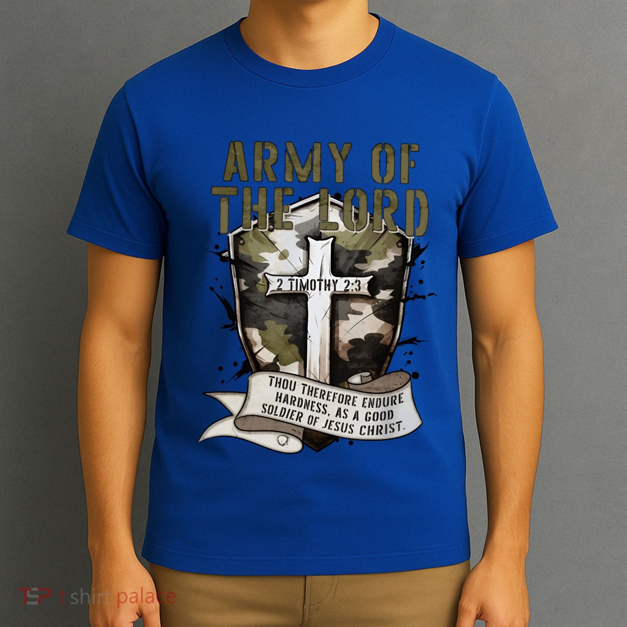 Camo Armor Of God Christians Religious Camouflage Gift T-Shirt