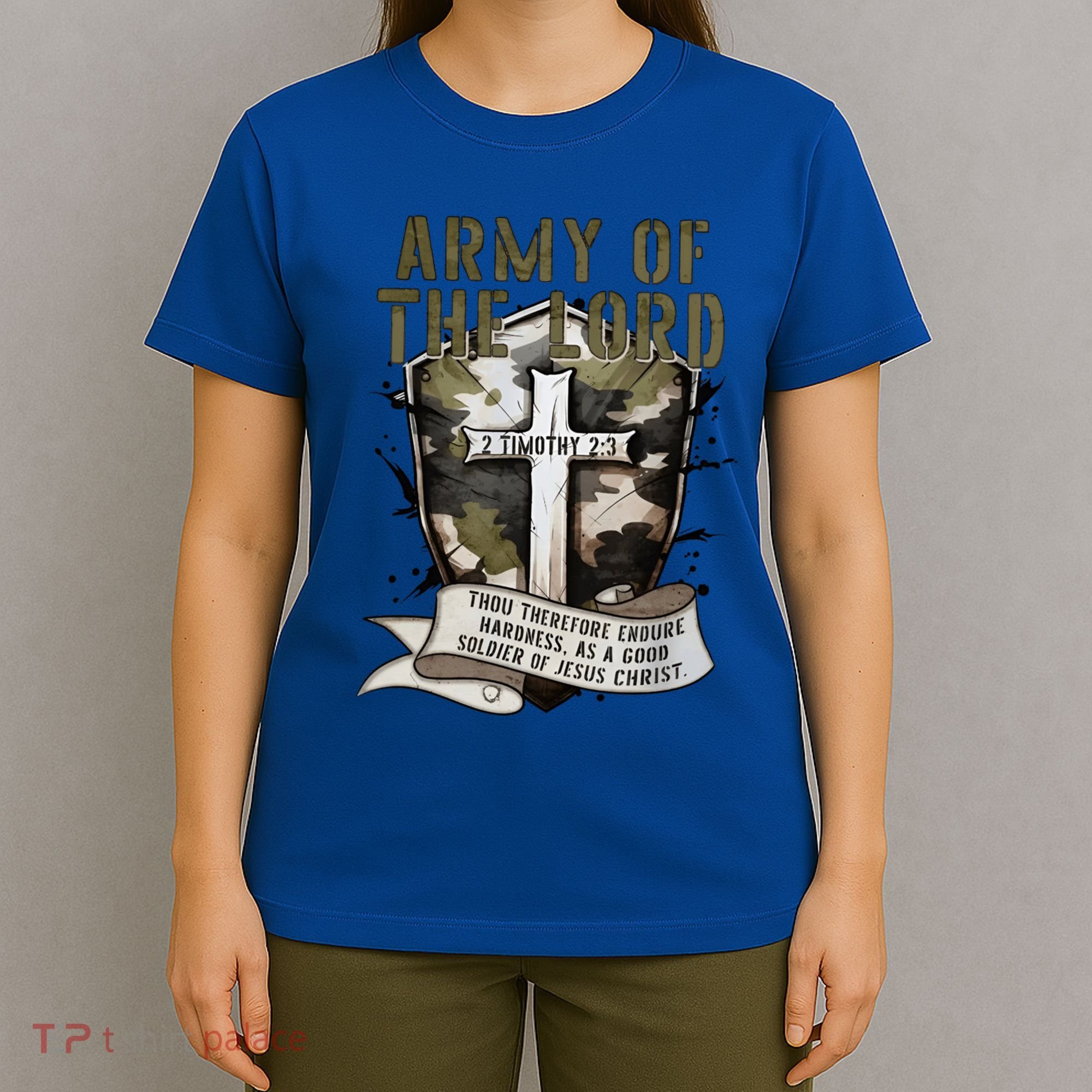 Camo Armor Of God Christians Religious Camouflage Gift T-Shirt