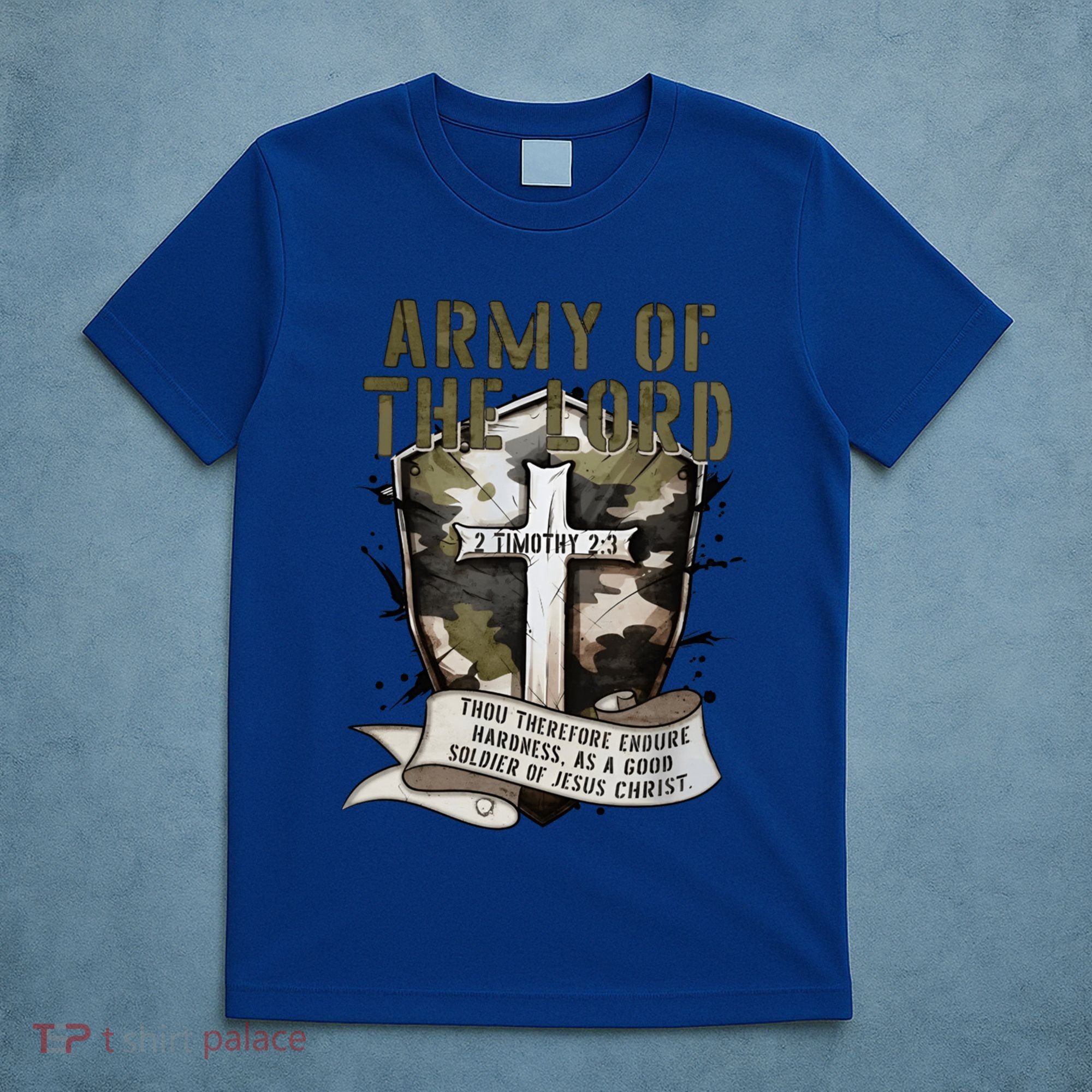 Camo Armor Of God Christians Religious Camouflage Gift T-Shirt