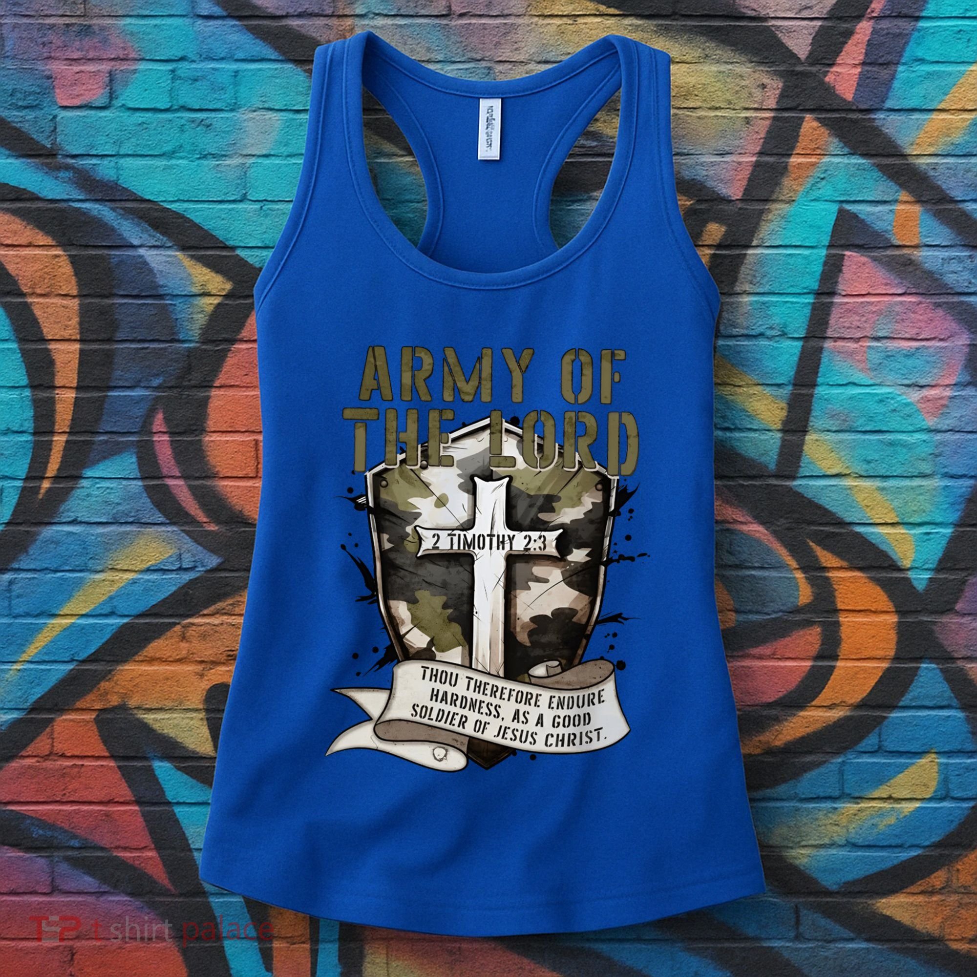 Camo Armor Of God Christians Religious Camouflage Gift Women's Tank Top