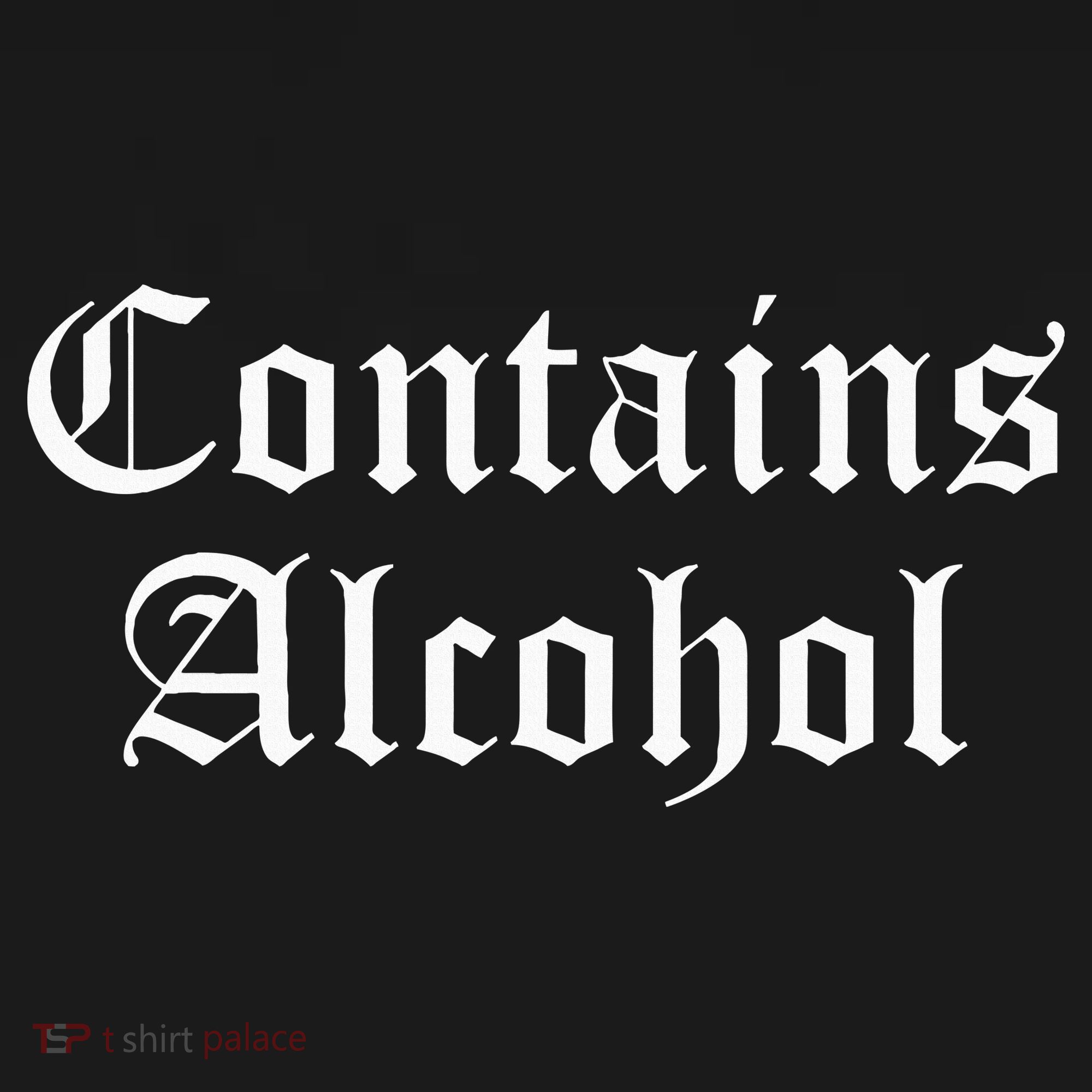 Contains Alcohol Old English Style Beer Wine Lover Women's Tank Top