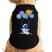 Cute Astronaut On Balloon Swing Doggie Tank thumb 0