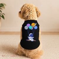 Cute Astronaut On Balloon Swing Doggie Tank thumb 2