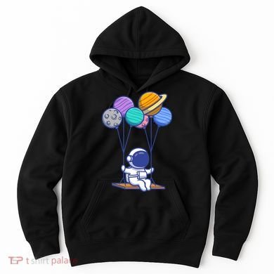 Cute Astronaut On Balloon Swing Hoodie