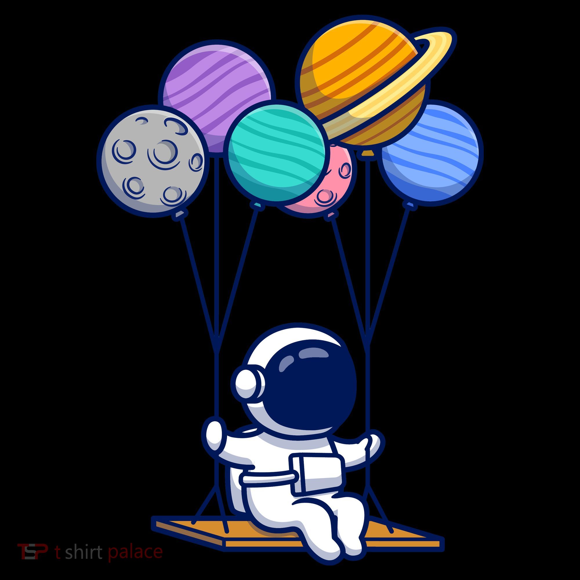 Cute Astronaut On Balloon Swing Coffee Mug