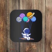 Cute Astronaut On Balloon Swing Coaster thumb 0