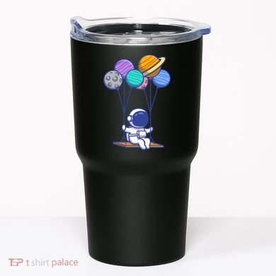Cute Astronaut On Balloon Swing Tumbler