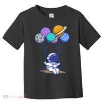 Cute Astronaut On Balloon Swing Toddler T-Shirt thumb 0