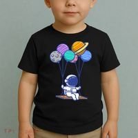 Cute Astronaut On Balloon Swing Toddler T-Shirt thumb 2