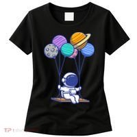 Cute Astronaut On Balloon Swing Women's T-Shirt thumb 0