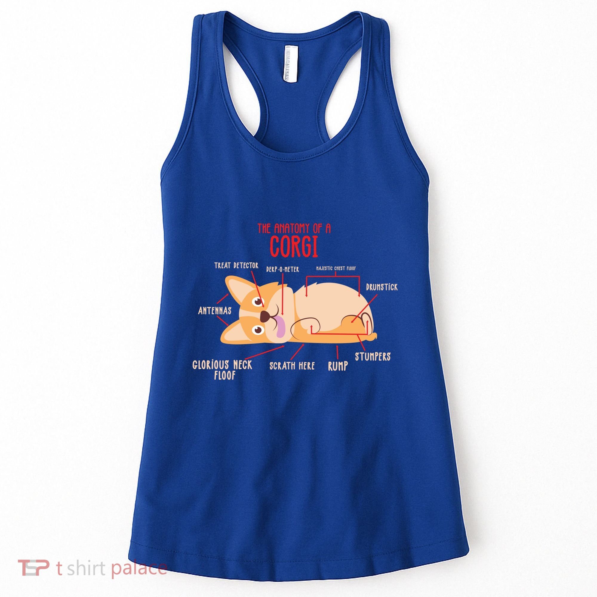 Corgi: Anatomy Of A Corgi Funny Dog Owner Gift Women's Tank Top