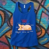 Corgi: Anatomy Of A Corgi Funny Dog Owner Gift Women's Tank Top thumb 3