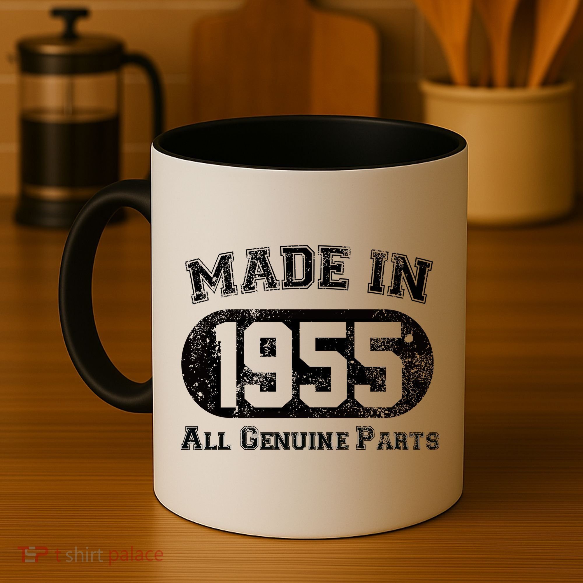 Custom AI Personalized Birthday Year Made In 19XX All Genuine Parts Coffee Mug