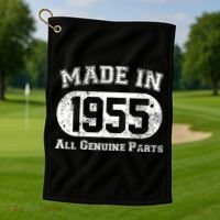 Custom AI Personalized Birthday Year Made In 19XX All Genuine Parts Golf Towel thumb 1