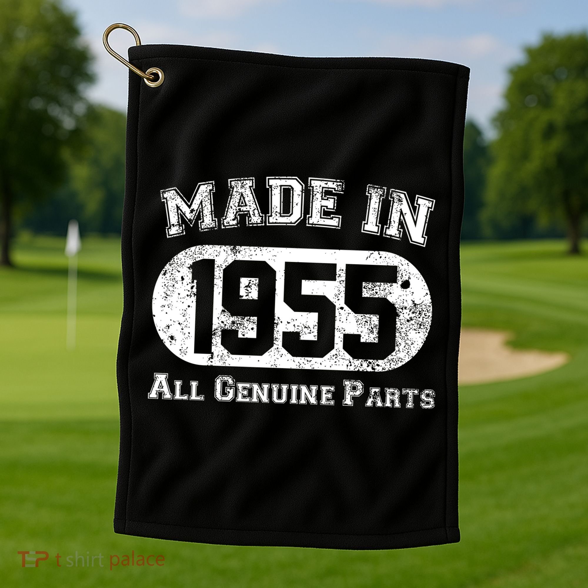 Custom AI Personalized Birthday Year Made In 19XX All Genuine Parts Golf Towel