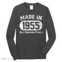 Custom AI Personalized Birthday Year Made In 19XX All Genuine Parts Long Sleeve Shirt thumb 0
