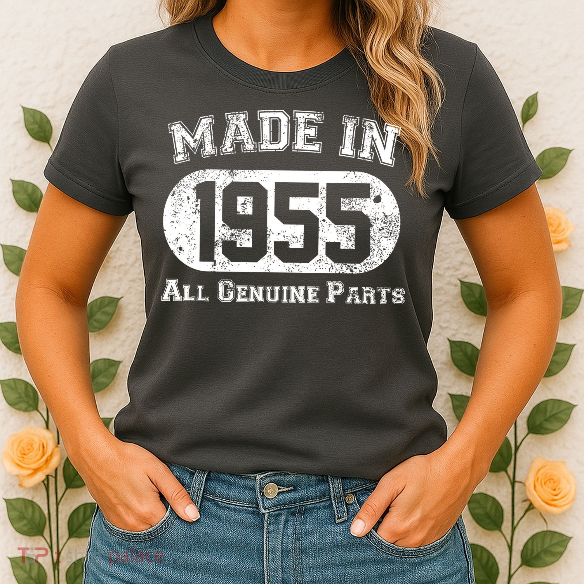 Custom AI Personalized Birthday Year Made In 19XX All Genuine Parts Women's T-Shirt