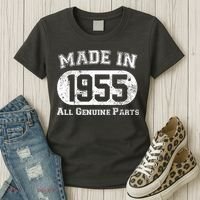 Custom AI Personalized Birthday Year Made In 19XX All Genuine Parts Women's T-Shirt thumb 3