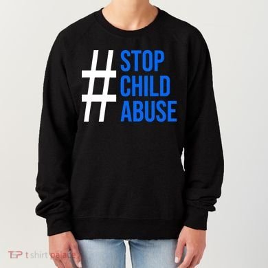 Child Abuse Prevention Awareness Blue Boho Rainbow Pinwheel Women's Sweatshirt