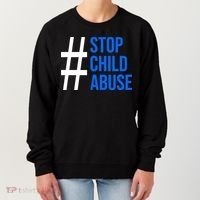 Child Abuse Prevention Awareness Blue Boho Rainbow Pinwheel Women's Sweatshirt thumb 0