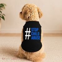 Child Abuse Prevention Awareness Blue Boho Rainbow Pinwheel Doggie Tank thumb 2