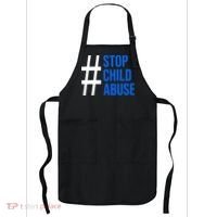 Child Abuse Prevention Awareness Blue Boho Rainbow Pinwheel Apron thumb 0