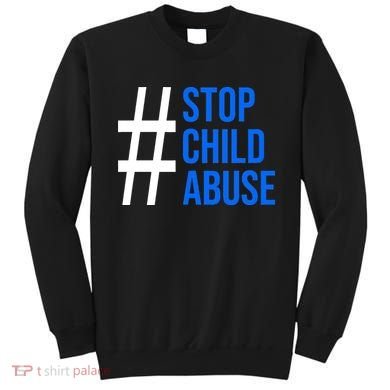Child Abuse Prevention Awareness Blue Boho Rainbow Pinwheel Sweatshirt
