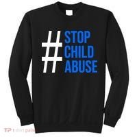 Child Abuse Prevention Awareness Blue Boho Rainbow Pinwheel Sweatshirt thumb 0
