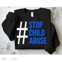 Child Abuse Prevention Awareness Blue Boho Rainbow Pinwheel Sweatshirt thumb 2