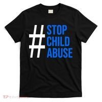 Child Abuse Prevention Awareness Blue Boho Rainbow Pinwheel T-Shirt thumb 0