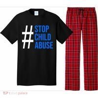 Child Abuse Prevention Awareness Blue Boho Rainbow Pinwheel Pajama Set thumb 0