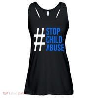 Child Abuse Prevention Awareness Blue Boho Rainbow Pinwheel Ladies Essential Flowy Tank thumb 0