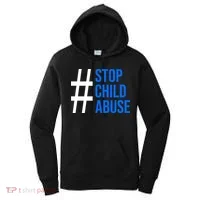 Child Abuse Prevention Awareness Blue Boho Rainbow Pinwheel Women's Hoodie thumb 0