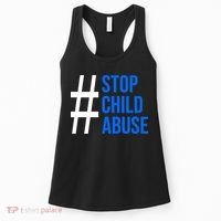 Child Abuse Prevention Awareness Blue Boho Rainbow Pinwheel Women's Tank Top thumb 0