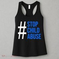 Child Abuse Prevention Awareness Blue Boho Rainbow Pinwheel Women's Tank Top thumb 3