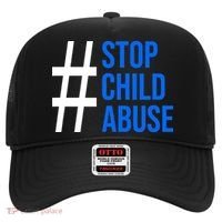 Child Abuse Prevention Awareness Blue Boho Rainbow Pinwheel Hat thumb 0
