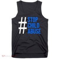 Child Abuse Prevention Awareness Blue Boho Rainbow Pinwheel Tank Top thumb 0