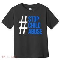 Child Abuse Prevention Awareness Blue Boho Rainbow Pinwheel Toddler T-Shirt thumb 0