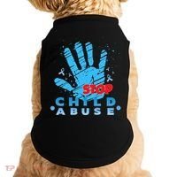 Child Abuse Prevention Awareness Month April Blue Ribbon Doggie Tank thumb 0